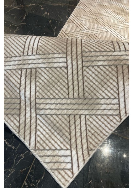 Relax Konforlu Şık Dekoratif Kaymaz Tabanlı , Yıkanabilir ve Leke Tutmaz Dört Mevsim Yolluk