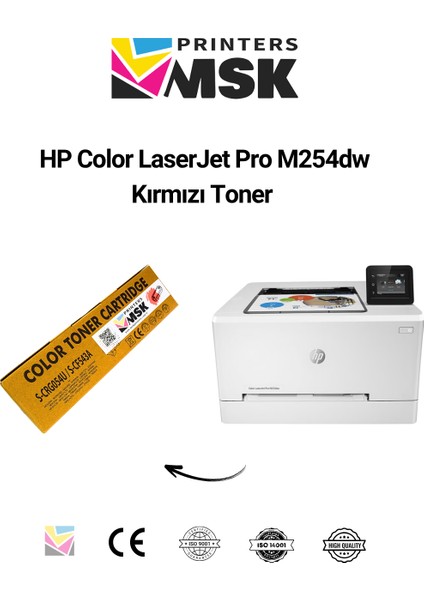 Hp Color Laserjet Pro M254DW Kırmızı Toner modelleri