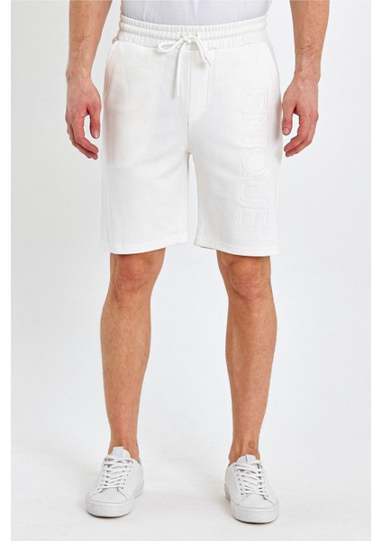 Erkek Lastikli Baskılı Cepli Klasik Kısa Siyah Şort fiyatları