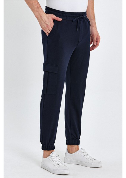 Erkek Lastikli Kargo Cepli Jogger Lacivert Pantolon indirimleri