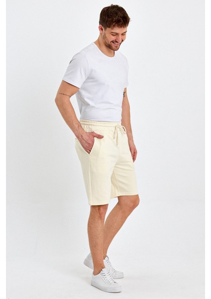 Erkek Lastikli Baskılı Cepli Klasik Kısa Siyah Şort modelleri