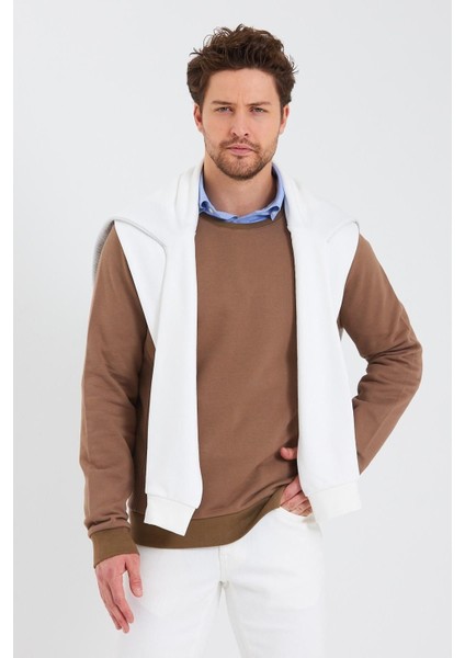 Erkek Bisiklet Yaka Uzun Kol Kışlık Siyah Sweatshirt fırsatları