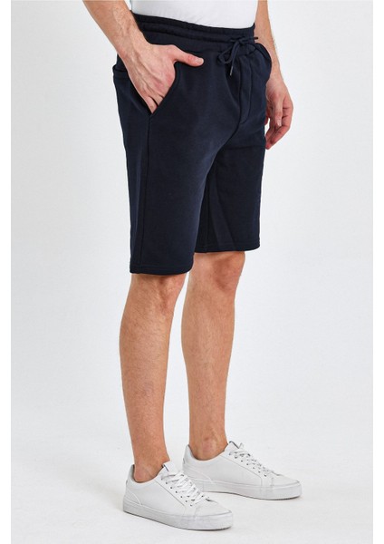 Erkek Lastikli Baskılı Cepli Klasik Kısa Siyah Şort indirimleri