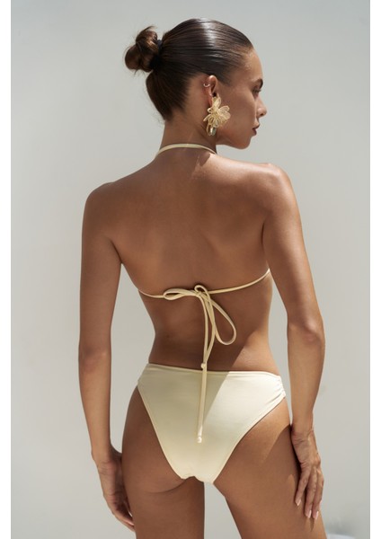 Ayunah Zincir Detay Sarı Bikini Altı