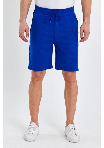 Erkek Lastikli Baskılı Cepli Klasik Kısa Siyah Şort fiyatları