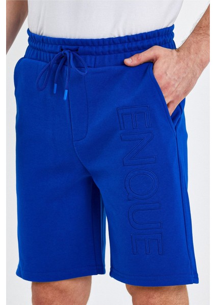 Erkek Lastikli Baskılı Cepli Klasik Kısa Siyah Şort fırsatları