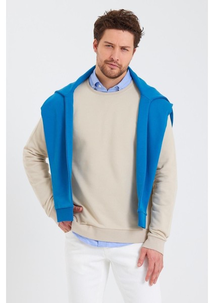 Erkek Bisiklet Yaka Uzun Kol Kışlık Siyah Sweatshirt fırsatları