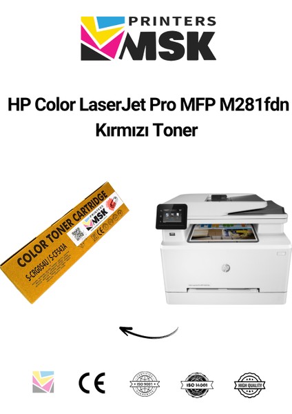 Hp Color Laserjet Pro Mfp M281FDN Kırmızı Toner fiyatları