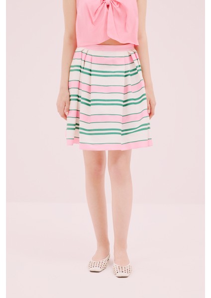 Pileli Mini Etek Standart Renk Y1615077_089