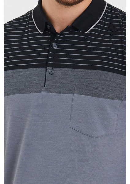 Erkek Desenli Basic Cepli Siyah Düz Polo Yaka Tişört fiyatları