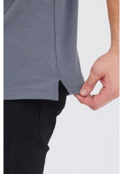 Erkek Desenli Basic Cepli Siyah Düz Polo Yaka Tişört modelleri