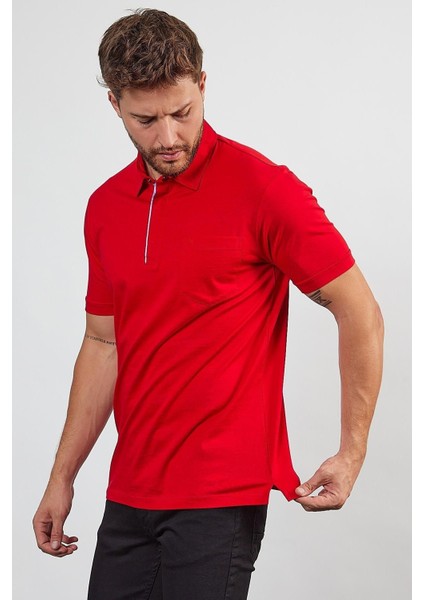 Erkek Basic Cepli Çıtçıtlı Dar Kahverengi Polo Yaka Tişört fırsatları