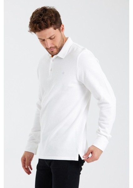 Erkek Basic Polo Yaka Uzun Bol Kışlık Bordo Sweatshirt fırsatları