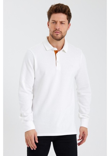 Erkek Basic Polo Yaka Uzun Bol Kışlık Bordo Sweatshirt indirimleri