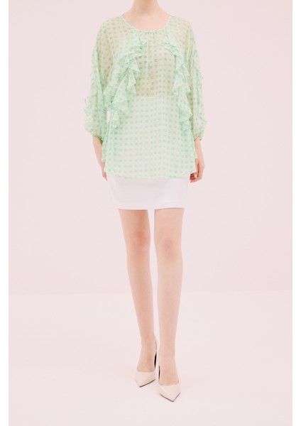 Volanlı Bluz Standart Renk Y2013087_089 fırsatları