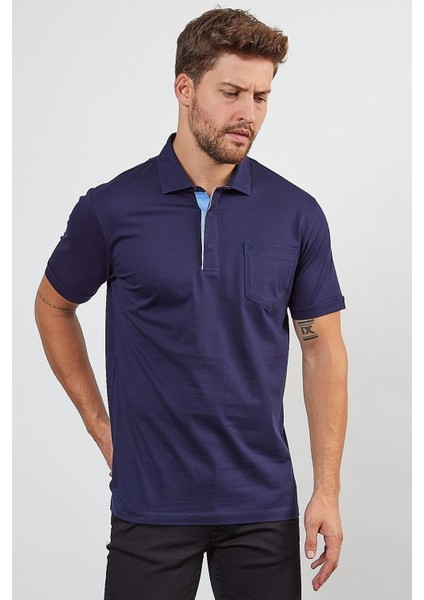 Erkek Basic Cepli Çıtçıtlı Dar Kahverengi Polo Yaka Tişört modelleri