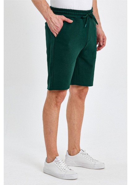 Erkek Lastikli Baskılı Cepli Klasik Kısa Siyah Şort indirimleri