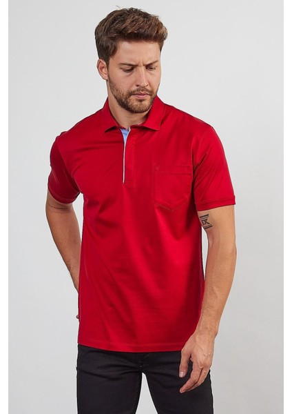 Erkek Basic Cepli Çıtçıtlı Dar Kahverengi Polo Yaka Tişört modelleri