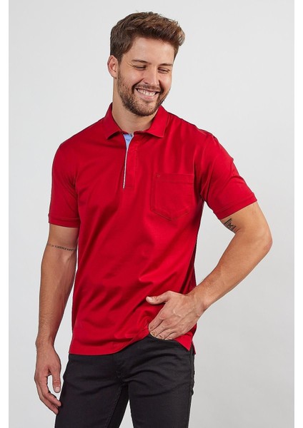 Erkek Basic Cepli Çıtçıtlı Dar Kahverengi Polo Yaka Tişört fırsatları