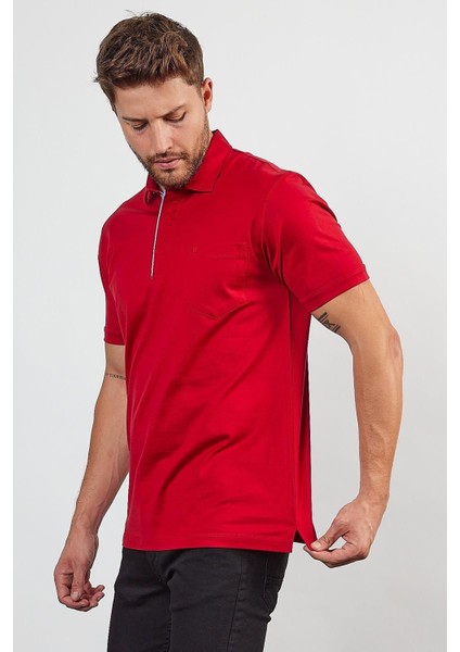 Erkek Basic Cepli Çıtçıtlı Dar Kahverengi Polo Yaka Tişört indirimleri