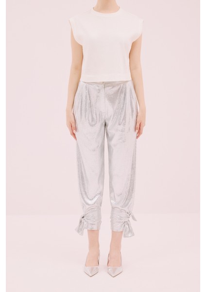 Payet Pantolon Gümüş Y2012098_078