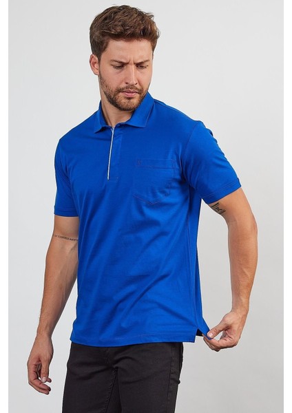 Erkek Basic Cepli Çıtçıtlı Dar Kahverengi Polo Yaka Tişört modelleri