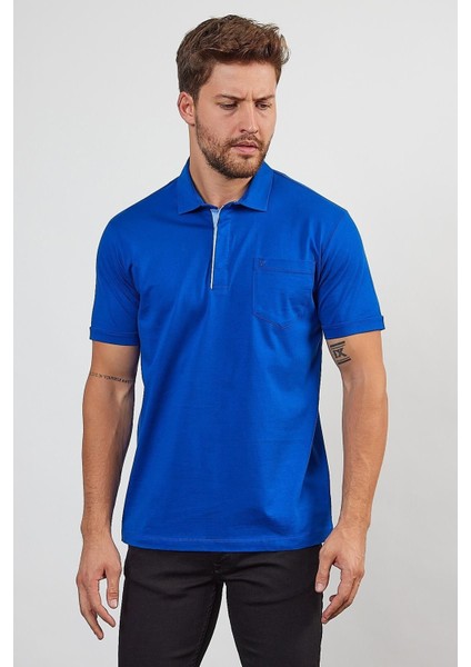 Erkek Basic Cepli Çıtçıtlı Dar Kahverengi Polo Yaka Tişört indirimleri