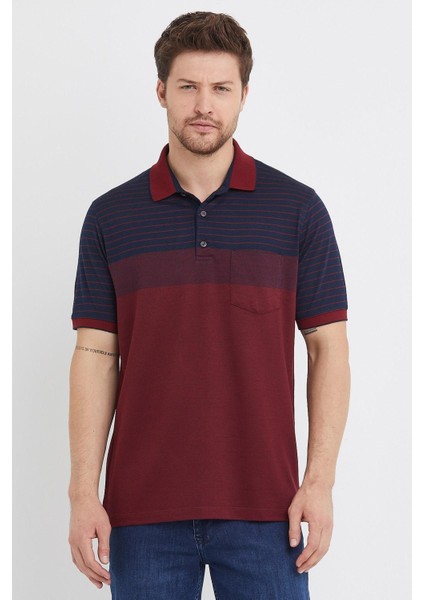 Erkek Desenli Basic Cepli Siyah Düz Polo Yaka Tişört