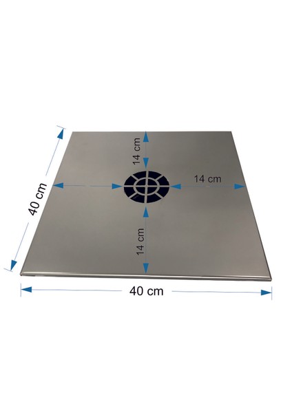 Menfez Aspiratör 40x40 100 m3/h 304 paslanmaz panel geri tepme klapeli