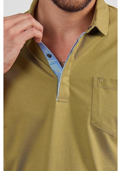 Erkek Basic Cepli Çıtçıtlı Dar Kahverengi Polo Yaka Tişört fiyatları