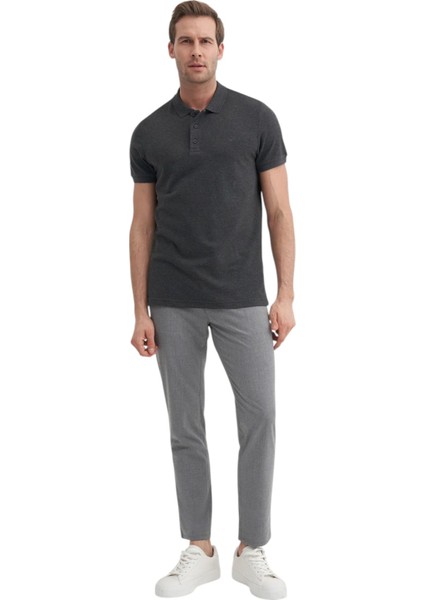 Erkek Polo Yaka Slim Fit Düz Pamuklu Tişört 4613 fiyatları