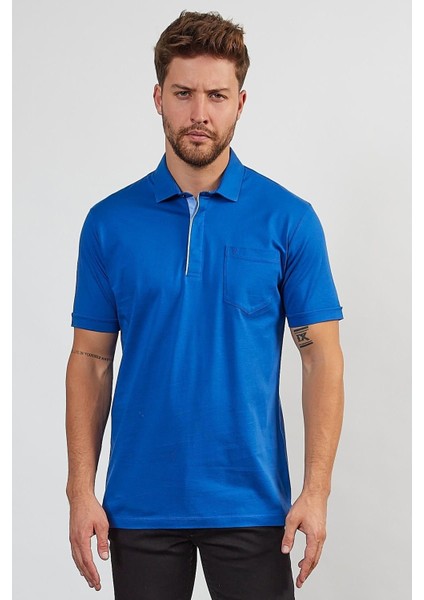 Erkek Basic Cepli Çıtçıtlı Dar Kahverengi Polo Yaka Tişört modelleri