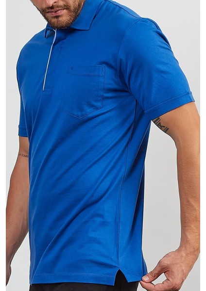 Erkek Basic Cepli Çıtçıtlı Dar Kahverengi Polo Yaka Tişört indirimleri