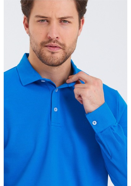 Erkek Polo Yaka Comfort Uzun Kollu Basic Vişne Tişört fiyatları