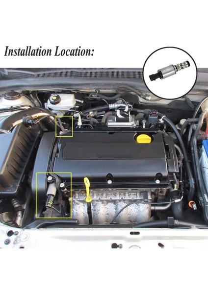 2 Adet Motor Yağı Kontrolü Değişken Valf Zamanlaması Vvt Solenoidi Chevrolet Cruze 1.6 Vauxhall Opel Astra Zafira 55567050 (Yurt Dışından)