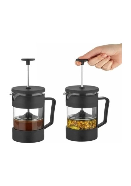 Siyah Cam French Press 350 ml