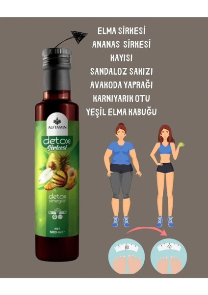 Zayıflama Sirkesi Yağ ve Hızlı Zayıflama İçin Etkili Detox Sirke modelleri