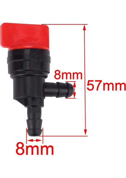 Adet 1/4 Inç 90 Derece Yakıt Kapatma Vanası Briggs & Stratton 698181 494539 697944 Tecumseh 35857 (Yurt Dışından)