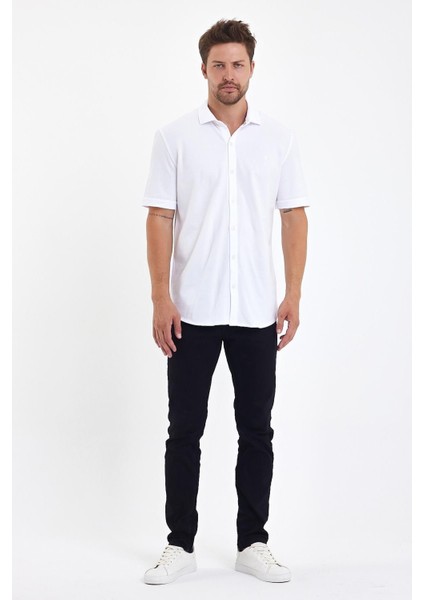 Erkek Polo Yaka Kısa Kollu Düğmeli Bol Bakır Gömlek fırsatları