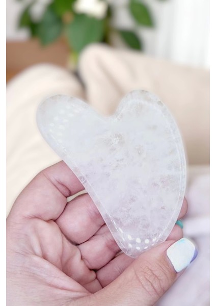 Kristal Kuvars Gua Sha Yüz Yogası, Masaj Taşı 313-2 fiyatları
