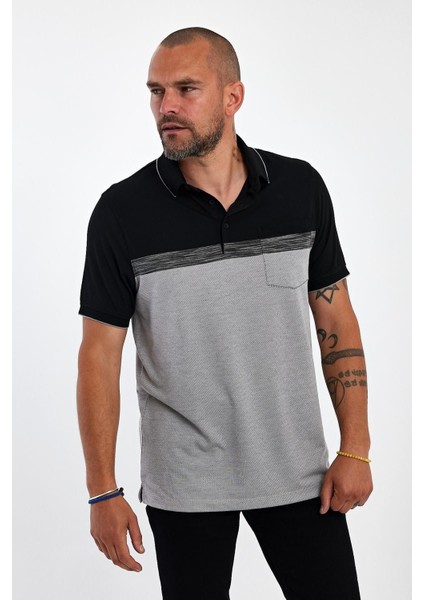 Erkek Basic Polo Yaka Cepli Kısa Kol Lacivert Tişört