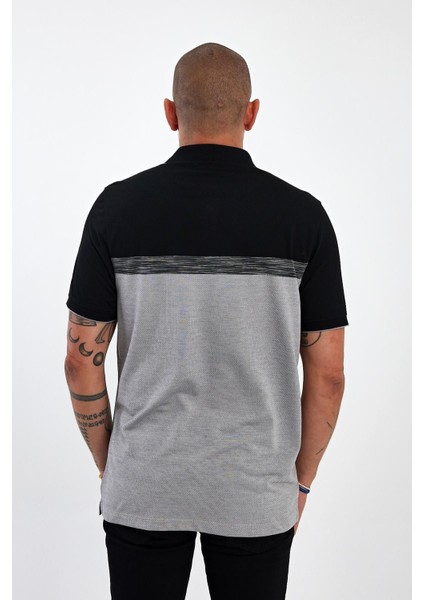 Erkek Basic Polo Yaka Cepli Kısa Kol Lacivert Tişört indirimleri