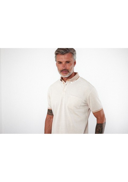 Erkek Basic Polo Yaka Kısa Kol Cepli Düz Yeşil Tişört modelleri