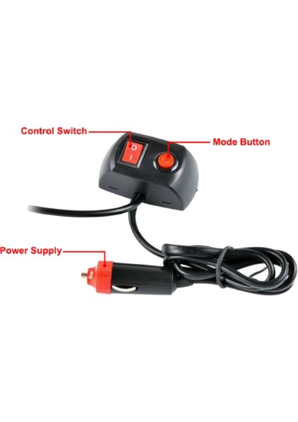 Çatı Çubuğu Işık Strobe Uyarı Işığı Strobe Işık Evrensel LED Araç Malzemeleri, Sarı Işık (Yurt Dışından)