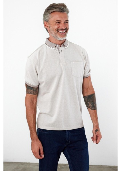 Erkek Basic Polo Yaka Kısa Kol Cepli Düz Yeşil Tişört fiyatları