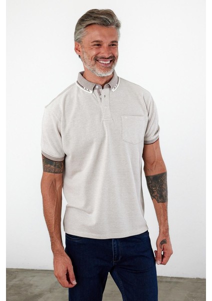 Erkek Basic Polo Yaka Kısa Kol Cepli Düz Yeşil Tişört indirimleri