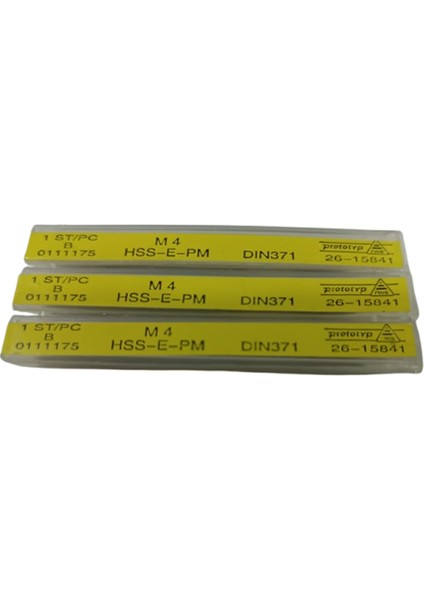 DIN371 M4 Metrik 4 Kılavuz - 1 Adet