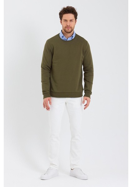 Erkek Bisiklet Yaka Uzun Kol Kışlık Siyah Sweatshirt fiyatları