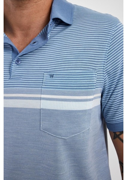 Erkek Comfort Basic Polo Yaka Cepli Uzun Bej Tişört modelleri