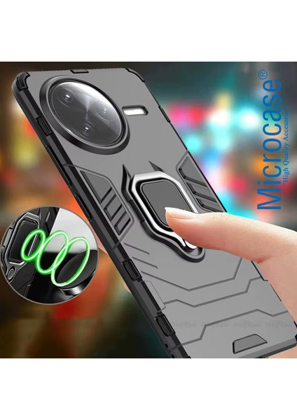 Xiaomi Redmi Poco F7 ULTRA/K80 Pro ile Uyumlu Batman Serisi Yüzük Standlı Armor Kılıf - Siyah AL3349 indirimleri